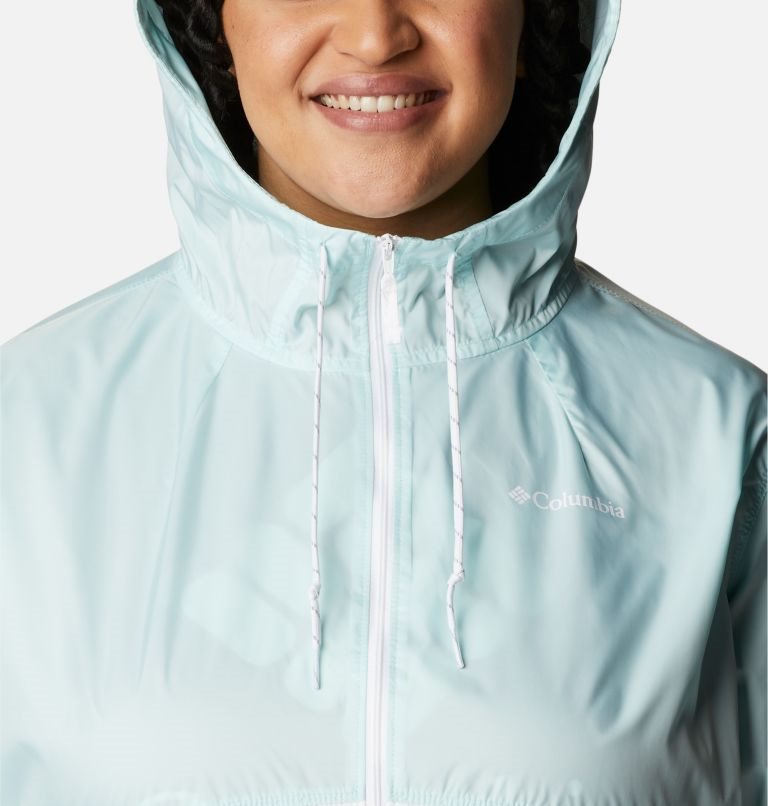 Women's Columbia Flash Forward Windbreaker Jackets Mint / White | Plus Size CA-Y6183